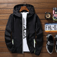 Load image into Gallery viewer, Ultra Light Men's Summer Hooded Jacket Super Thin Windbreaker Packable Skin Coat Sunscreen Waterproof Beach Casual Jackets