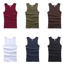 Load image into Gallery viewer, YJSFG HOUSE HOT Sale Men's Casual Tank Tops Summer Bodybuilding Sleeveless Vest Square Collar Fashion Male Tees