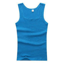 Load image into Gallery viewer, YJSFG HOUSE HOT Sale Men's Casual Tank Tops Summer Bodybuilding Sleeveless Vest Square Collar Fashion Male Tees