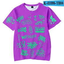 Load image into Gallery viewer, Oversized 2020 Billie Eilish Pirate Baird O'Connell same style 3D pattern Children's wear Boy/girl kids Short Sleeve t shirt Top