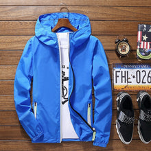 Load image into Gallery viewer, Ultra Light Men's Summer Hooded Jacket Super Thin Windbreaker Packable Skin Coat Sunscreen Waterproof Beach Casual Jackets
