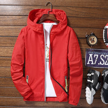 Load image into Gallery viewer, Ultra Light Men's Summer Hooded Jacket Super Thin Windbreaker Packable Skin Coat Sunscreen Waterproof Beach Casual Jackets

