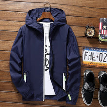 Load image into Gallery viewer, Ultra Light Men's Summer Hooded Jacket Super Thin Windbreaker Packable Skin Coat Sunscreen Waterproof Beach Casual Jackets
