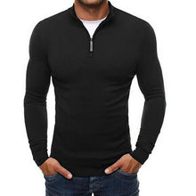 Load image into Gallery viewer, 2019 Autumn Men&#39;s Sweater Pullovers Simple Style Knitted V Neck Sweater Jumpers Thin Male Knitwear Blue Black M-3XL Men Clothes
