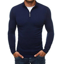 Load image into Gallery viewer, 2019 Autumn Men&#39;s Sweater Pullovers Simple Style Knitted V Neck Sweater Jumpers Thin Male Knitwear Blue Black M-3XL Men Clothes
