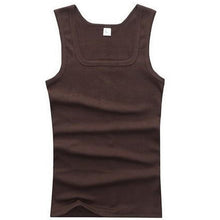 Load image into Gallery viewer, YJSFG HOUSE HOT Sale Men's Casual Tank Tops Summer Bodybuilding Sleeveless Vest Square Collar Fashion Male Tees
