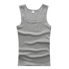 Load image into Gallery viewer, YJSFG HOUSE HOT Sale Men's Casual Tank Tops Summer Bodybuilding Sleeveless Vest Square Collar Fashion Male Tees
