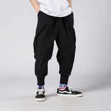 Load image into Gallery viewer, Sincism Store Men Harem Pants Japanese Casual Cotton Linen Trouser Man Jogger Pants Chinese Baggy Pants
