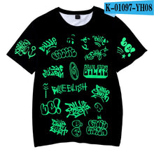 Load image into Gallery viewer, Oversized 2020 Billie Eilish Pirate Baird O'Connell same style 3D pattern Children's wear Boy/girl kids Short Sleeve t shirt Top
